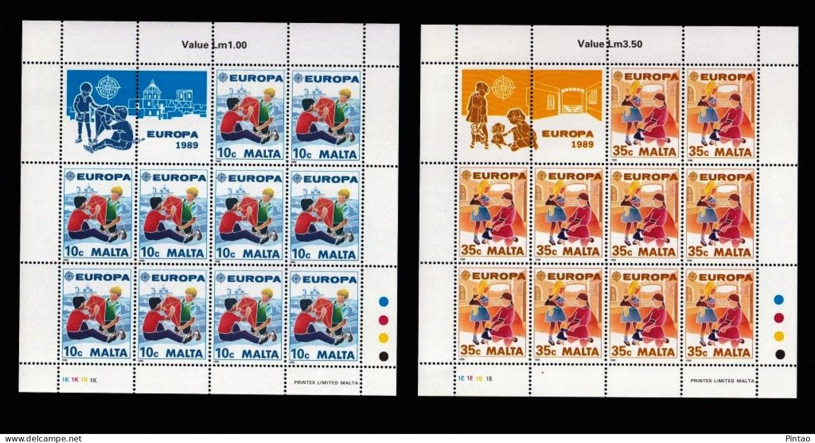 CEPT7618- MALTA 1989- MNH (EUROPA CEPT)_ 2 FM - 1989