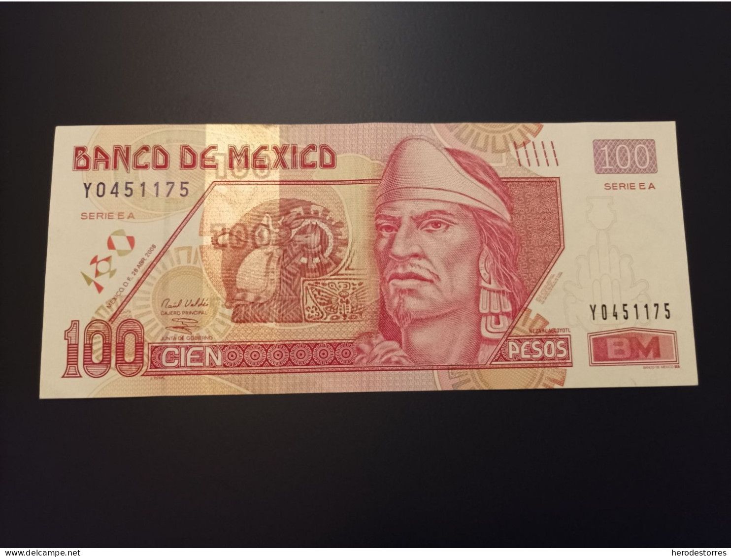 Billete De México De 100 Pesos, Año 2008, AUNC - Mexico