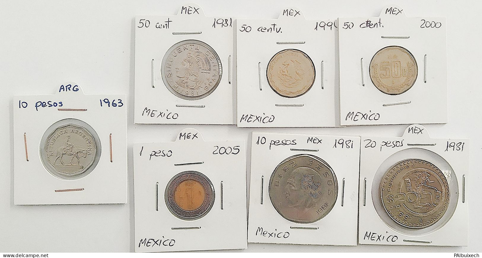 Lote De 7 Monedas De Sudamérica - Sonstige – Amerika