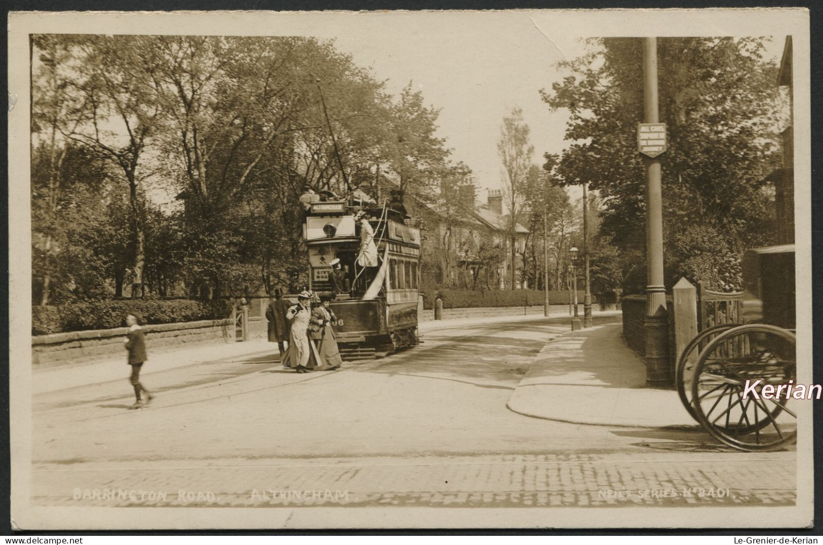 Superb Original Old Postcard - GB - Altrincham - TRAM - Barrington Road - N° 2401 Neil's Series - See 2 Scans - Other & Unclassified