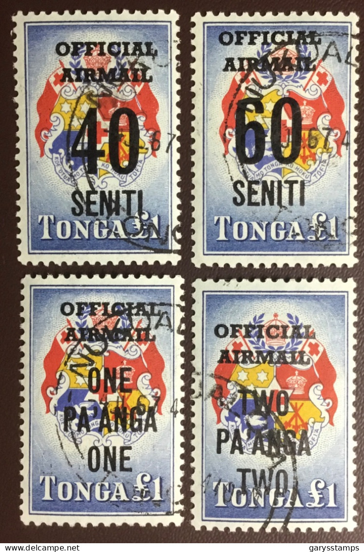 Tonga 1967 Official Surcharge Set FU - Tonga (...-1970)