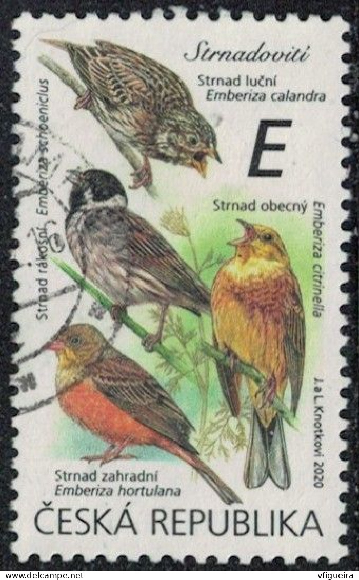 République Tchèque 2020 Oblitéré Used Oiseaux Passereaux Emberizidés Y&T CZ 954 SU - Used Stamps