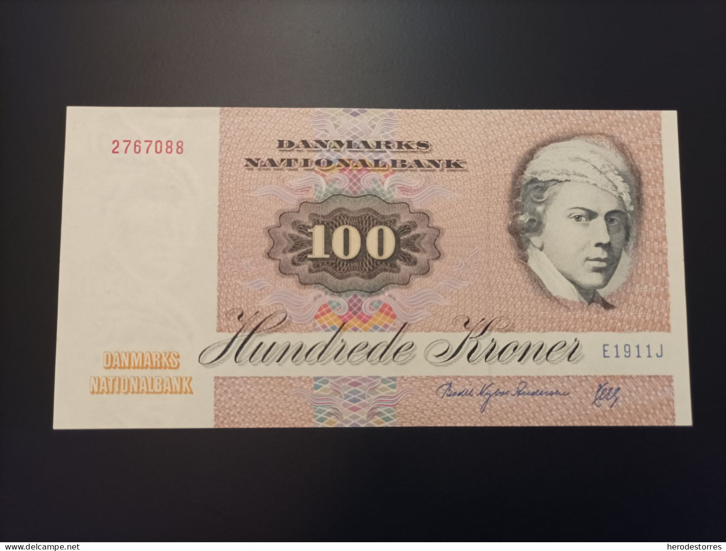 Billete De Dinamarca De 100 Coronas, Año 1972, UNC - Danimarca