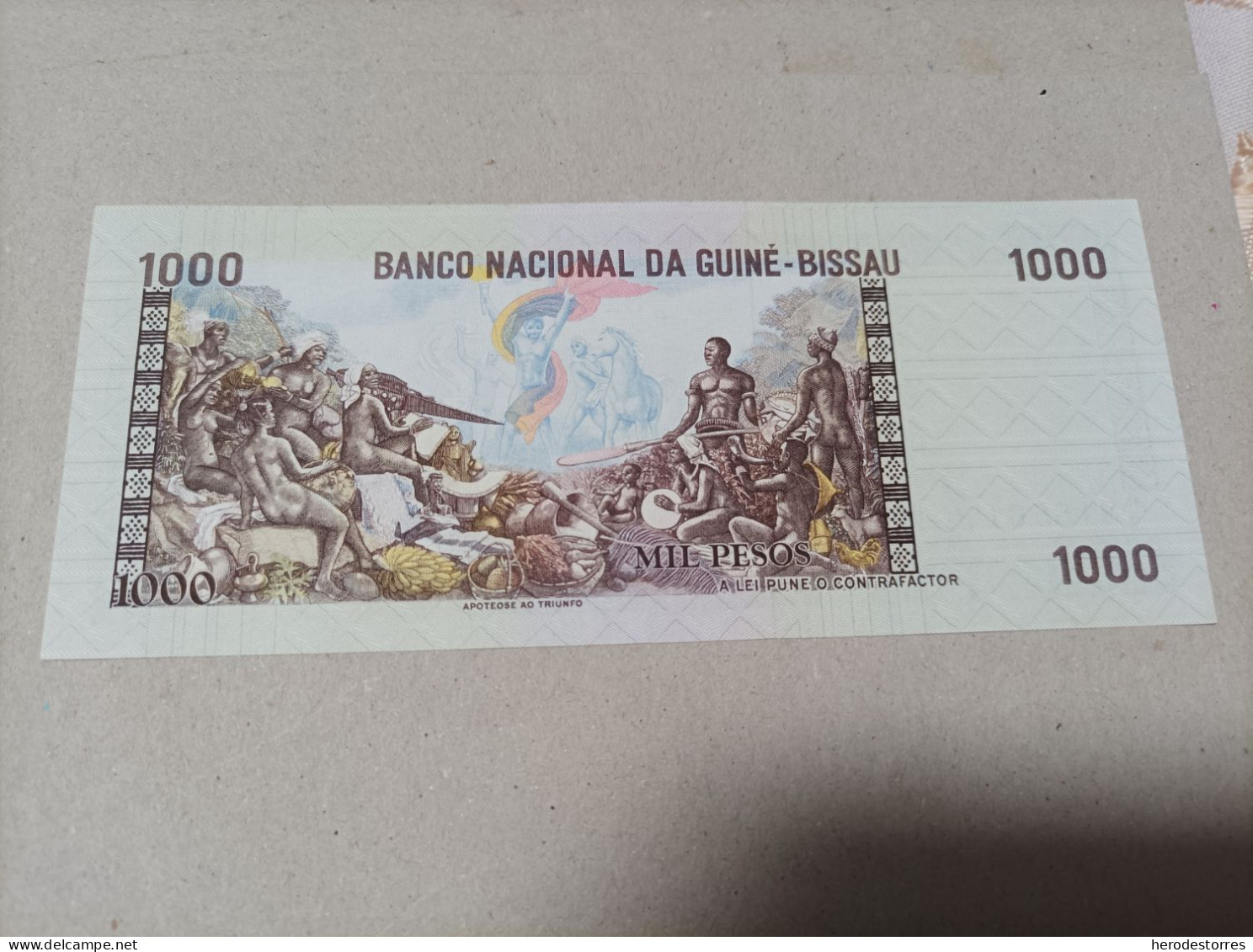 Billete Guinea Bissau, 1000 Pesos, Año 1978, Serie A, UNC - Guinea-Bissau