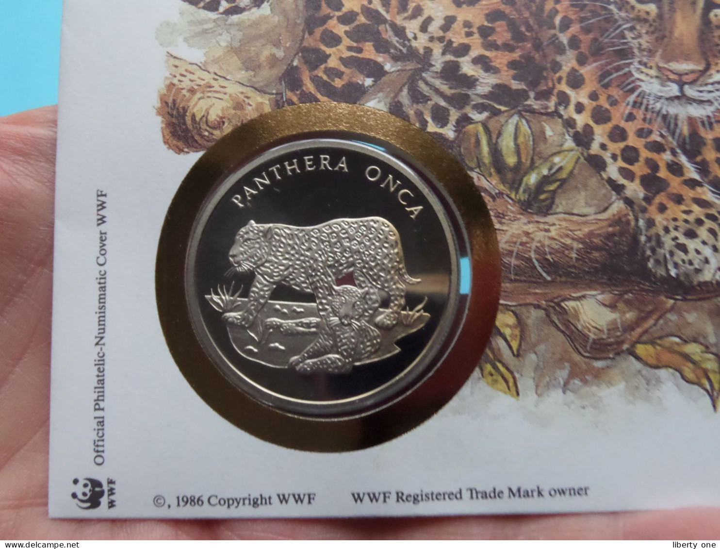 BELIZE Panthera Onca WWF 1986 ( Stamp Belize City 1992 ) Numisbrief ( Zie/See Scans ) Numismatic Cover WWF ! - Autres & Non Classés