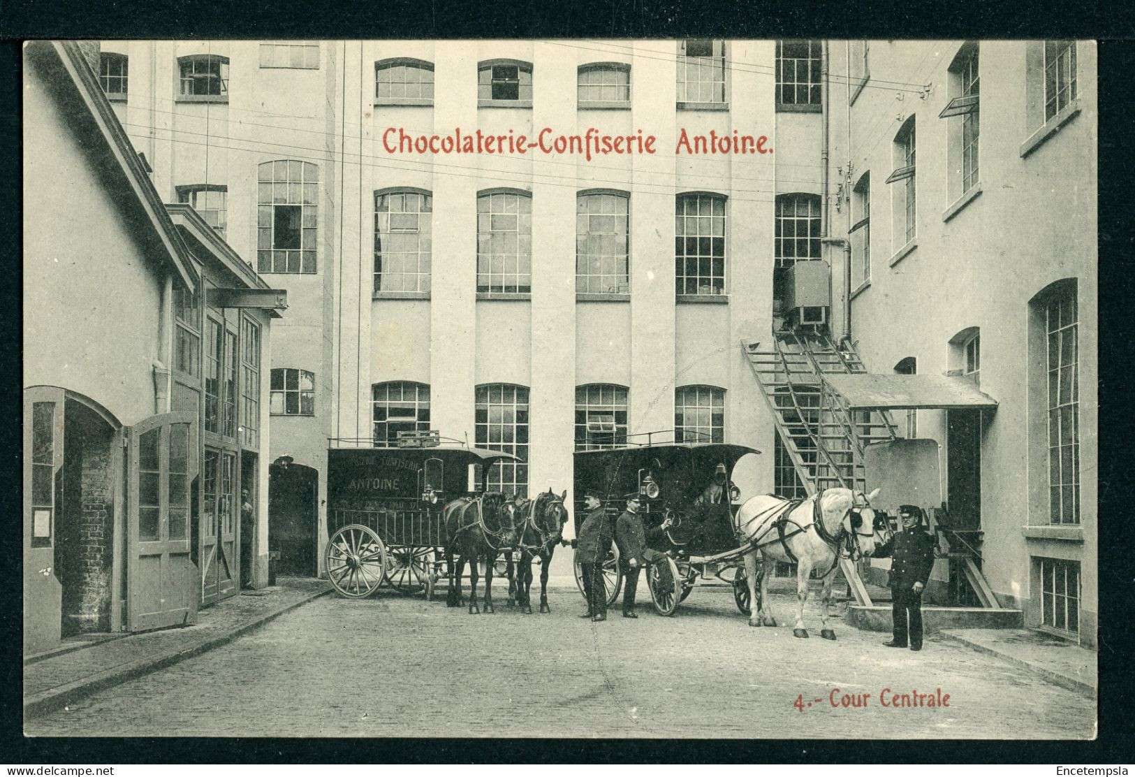 CPA - Carte Postale - Belgique - Chocolaterie Confiserie Antoine - Cour Centrale (CP24289) - Elsene - Ixelles