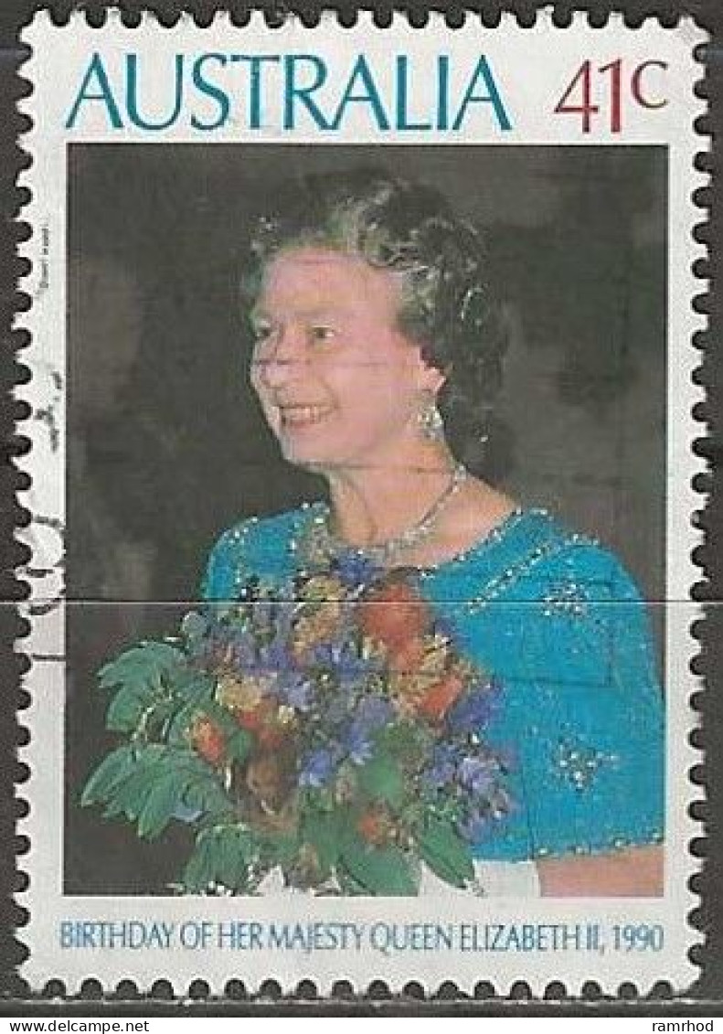 AUSTRALIA 1990 Queen Elizabeth II's Birthday - 41c Queen At Australian Ballet Gala Performance, London, 1988 FU - Used Stamps
