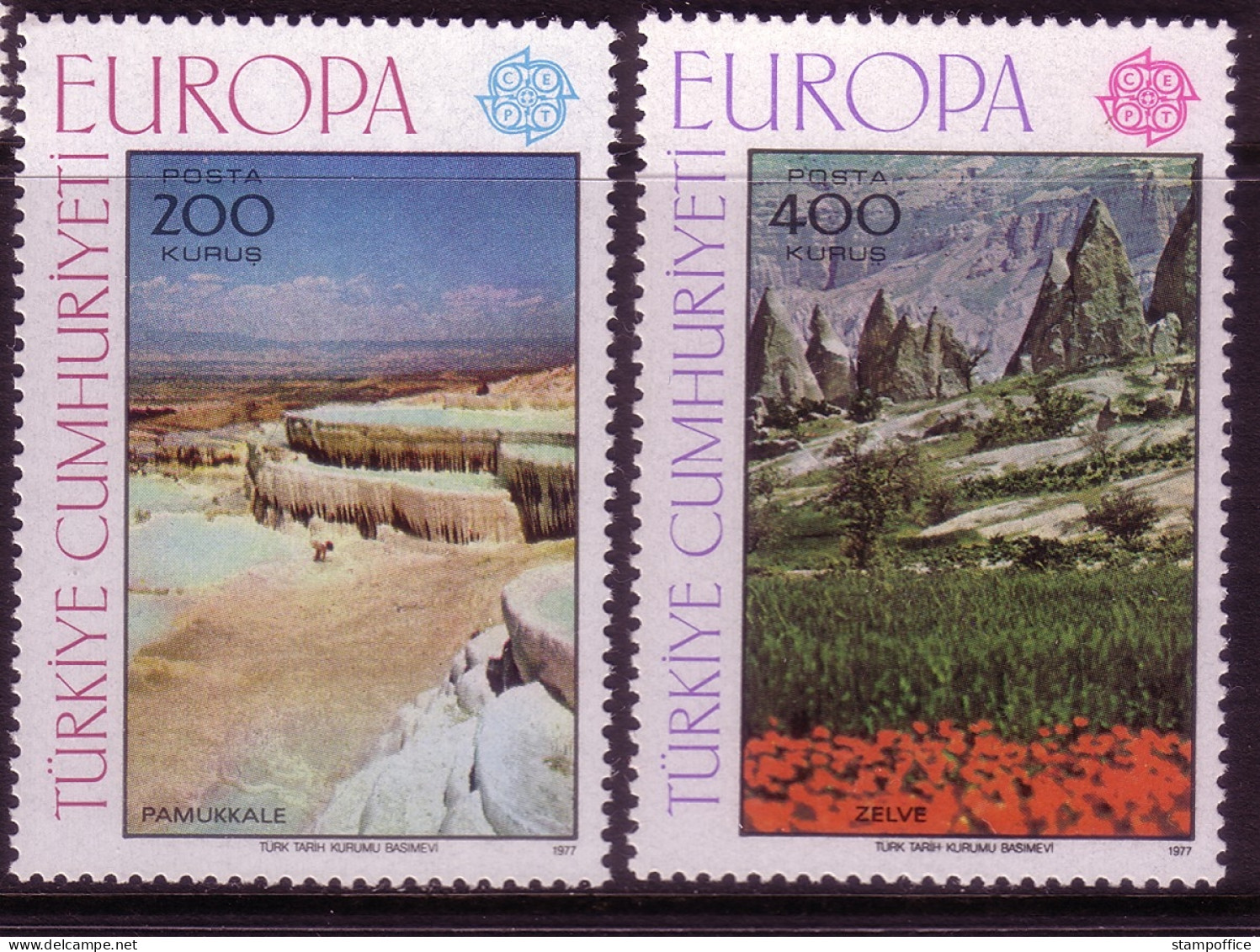 TÜRKEI MI-NR. 2415-2416 POSTFRISCH(MINT) EUROPA 1977 LANDSCHAFTEN - 1977