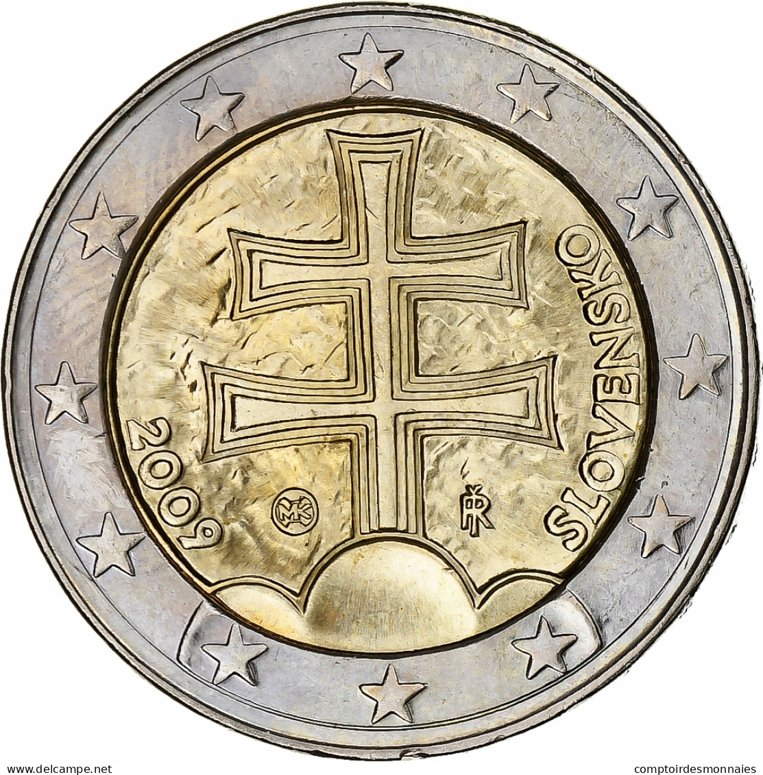 Slovaquie, 2 Euro, 2009, Kremnica, SPL+, Bimétallique, KM:101 - Slovacchia