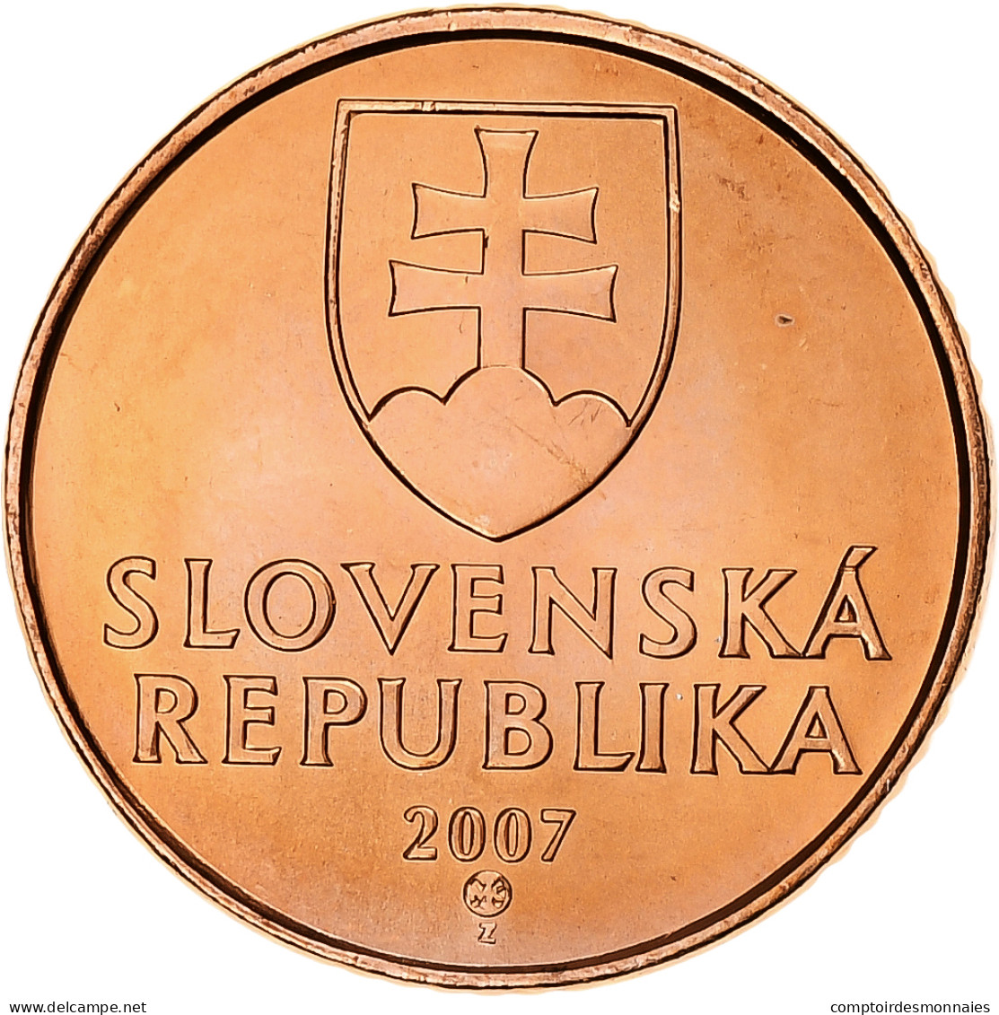 Slovaquie, 50 Halierov, 2007, Kremnica, Cuivre Plaqué Acier, SPL+, KM:35 - Slovaquie