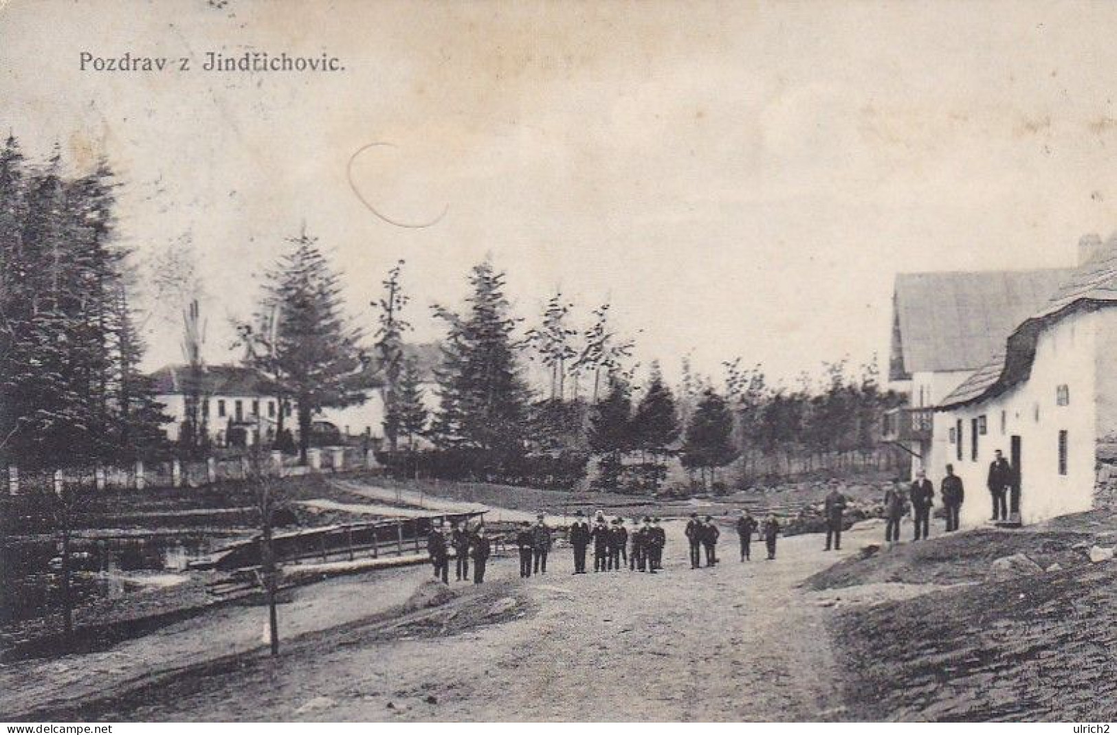 AK Jindřichovice - Pozdrad Z Jindřichovic - Häuser Und Einwohner - Ca. 1910 (67547) - Tschechische Republik