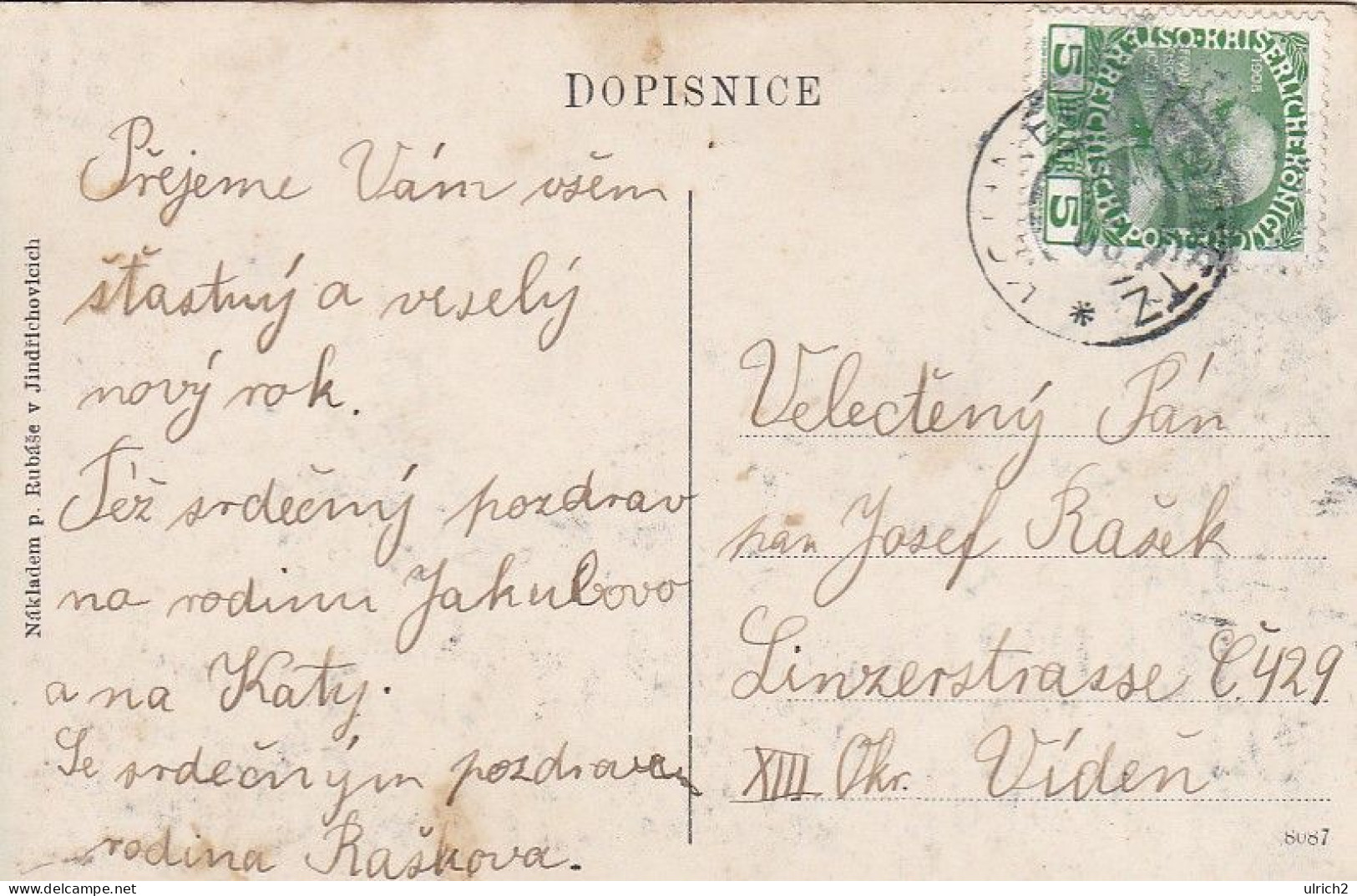 AK Jindřichovice - Pozdrad Z Jindřichovic - Häuser Und Einwohner - Ca. 1910 (67547) - Tschechische Republik