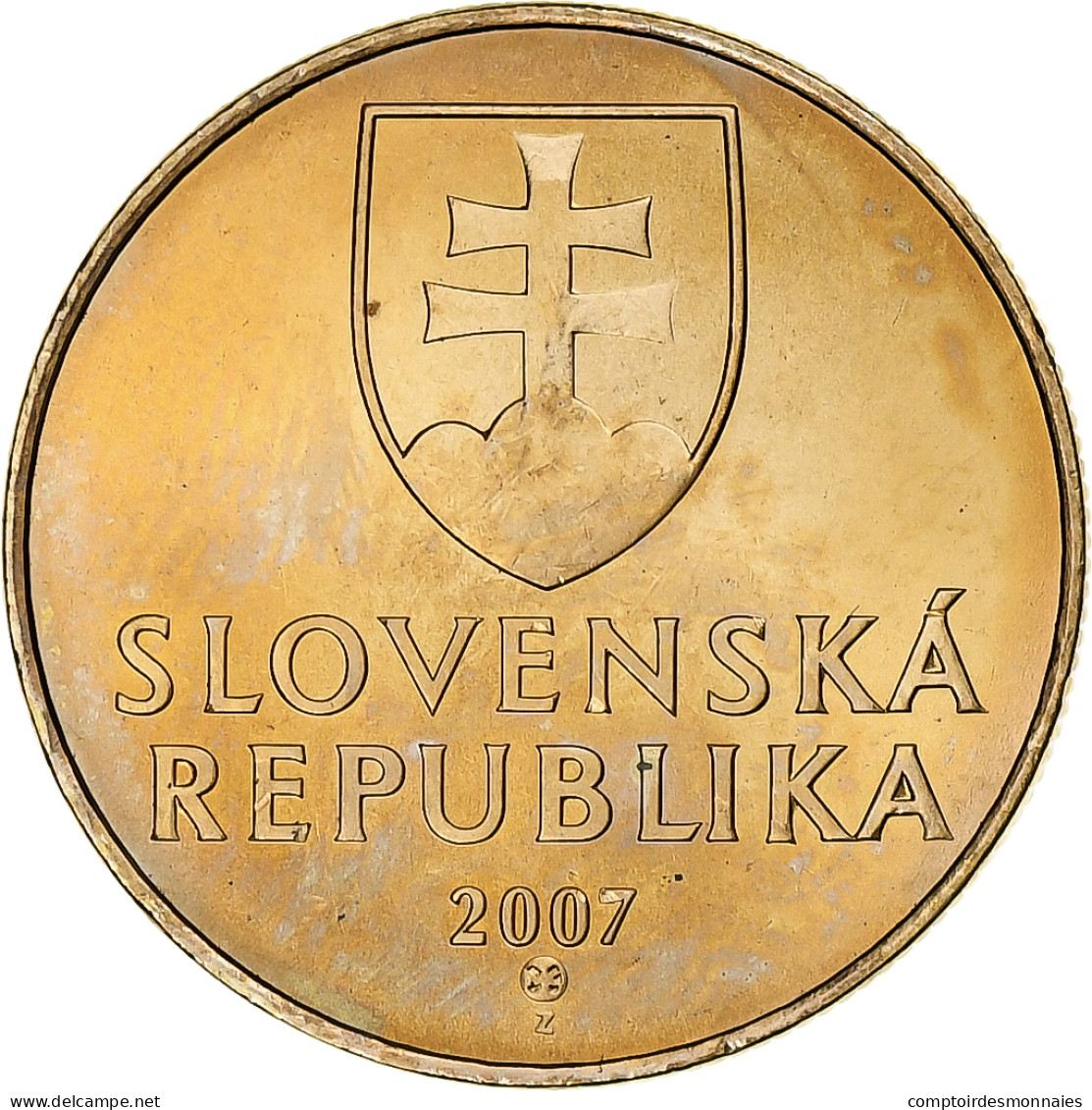 Slovaquie, 1 Koruna, 2007, Kremnica, Copper Plated Bronze, SPL+, KM:12 - Slowakei