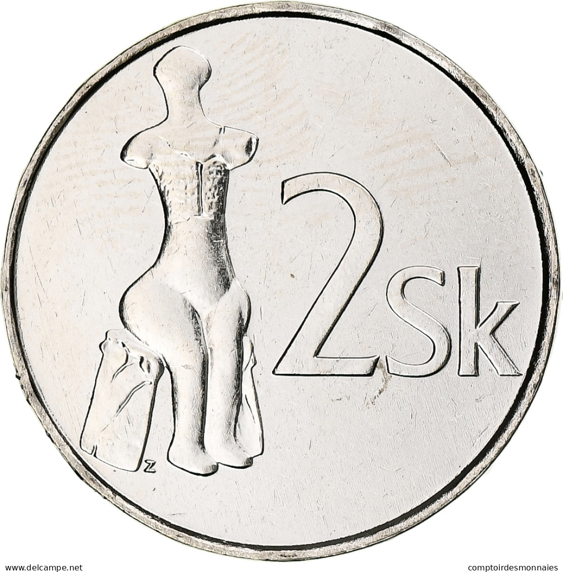 Slovaquie, 2 Koruna, 2007, Kremnica, Nickel Plaqué Acier, SPL+, KM:13 - Eslovaquia