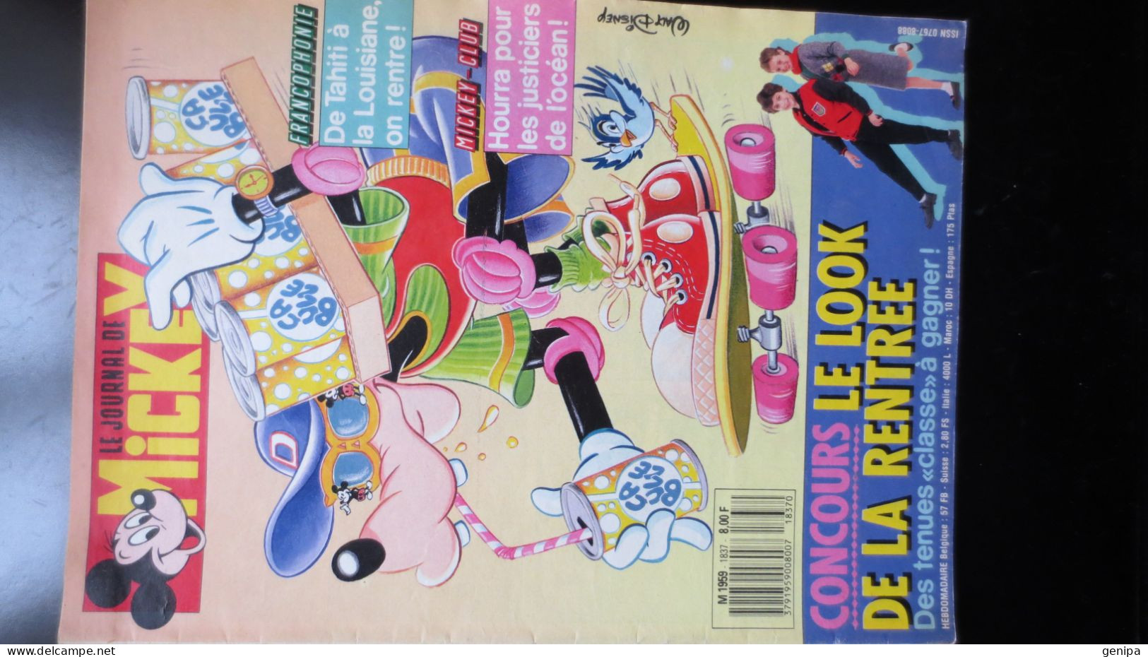 JOURNAL DE MICKEY N° 1837. Année 1987 - Journal De Mickey