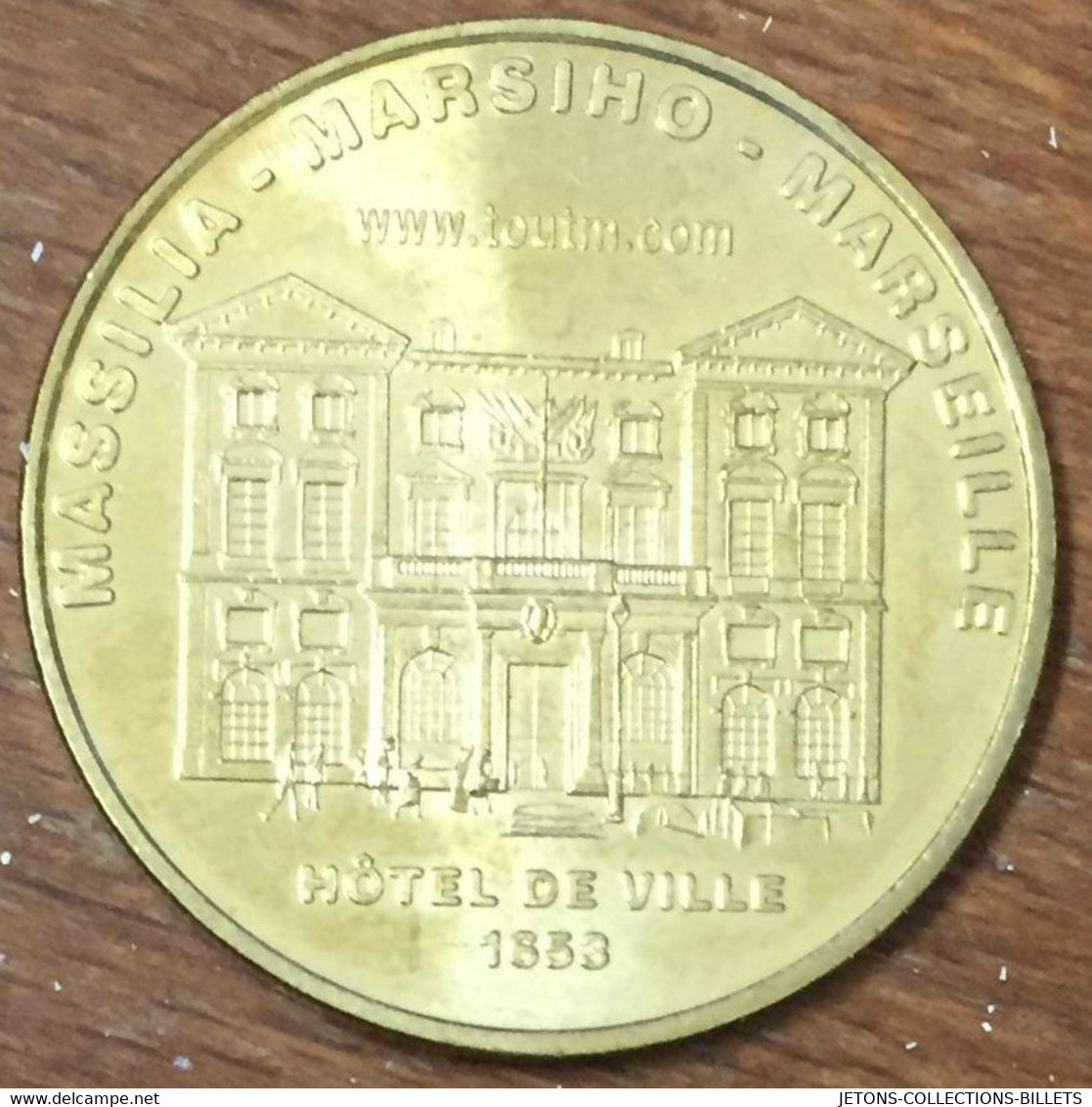 13 MARSEILLE HÔTEL DE VILLE MDP 2008 MÉDAILLE SOUVENIR MONNAIE DE PARIS JETON TOURISTIQUE MEDALS COINS TOKENS - 2008