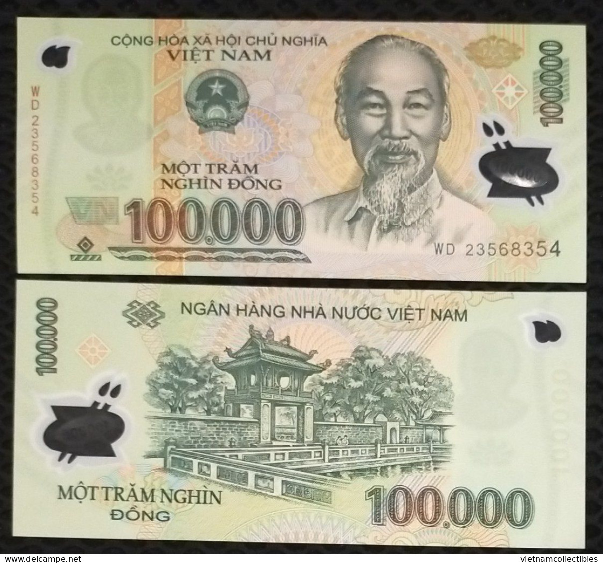 Vietnam Viet Nam 100000 100,000 Dong UNC Polymer Banknote Note Issued In 2023 - Pick # 122 - Vietnam