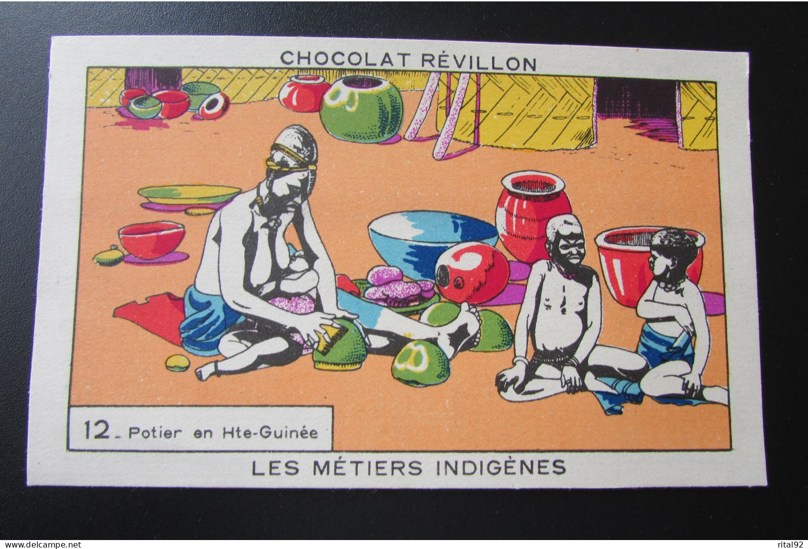 Chromo "Chocolat REVILLON" - Série "Les Métiers Indigènes" - Revillon