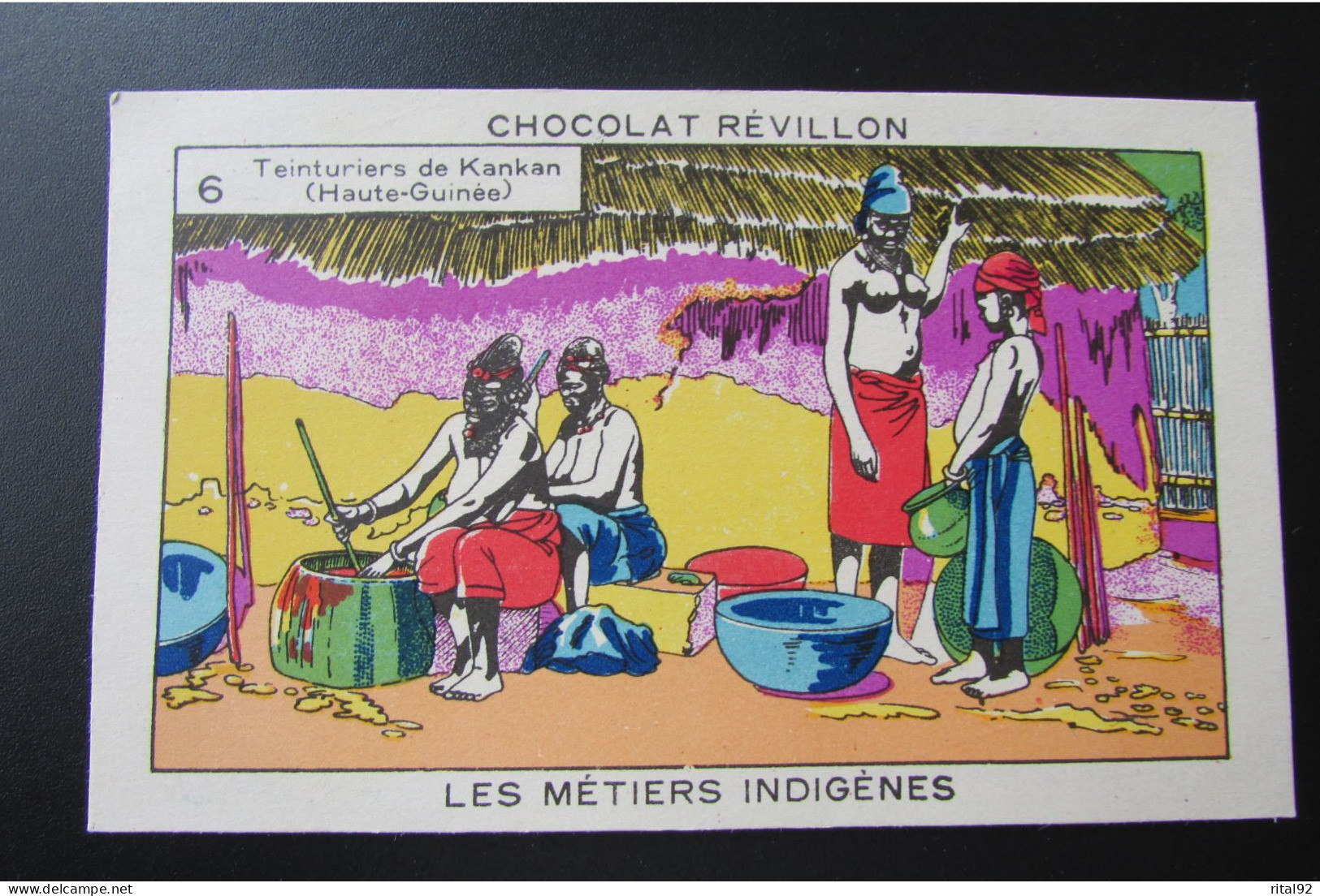 Chromo "Chocolat REVILLON" - Série "Les Métiers Indigènes" - Revillon