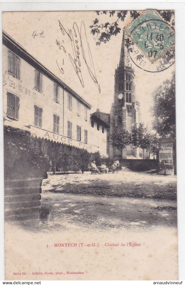 82-MONTECH CLOCHER DE L EGLISE - Montech