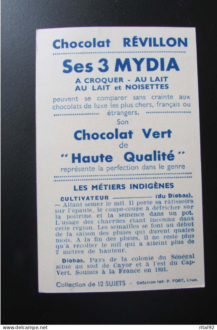 Chromo "Chocolat REVILLON" - Série "Les Métiers Indigènes" - Revillon