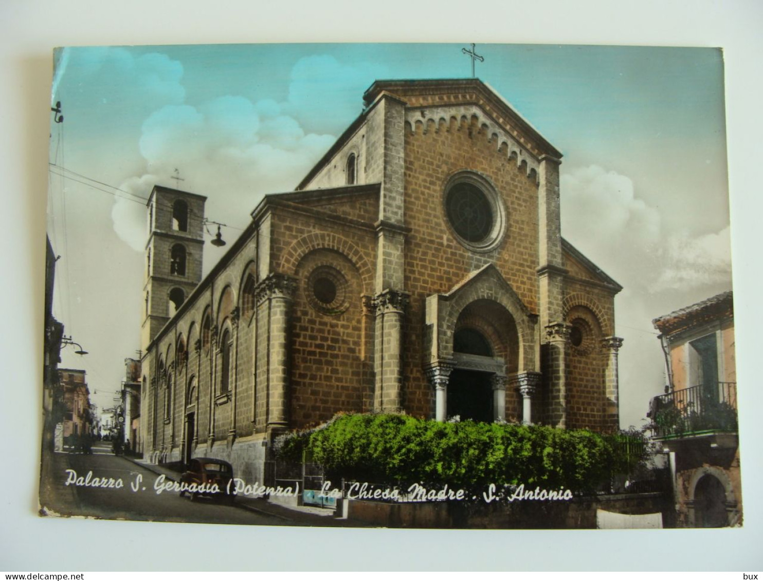 Palazzo S. Gervasio  La Chiesa Madre S. Antonio   POTENZA VIAGGIATA COME DA FOTO ACQUERELLATA - Potenza