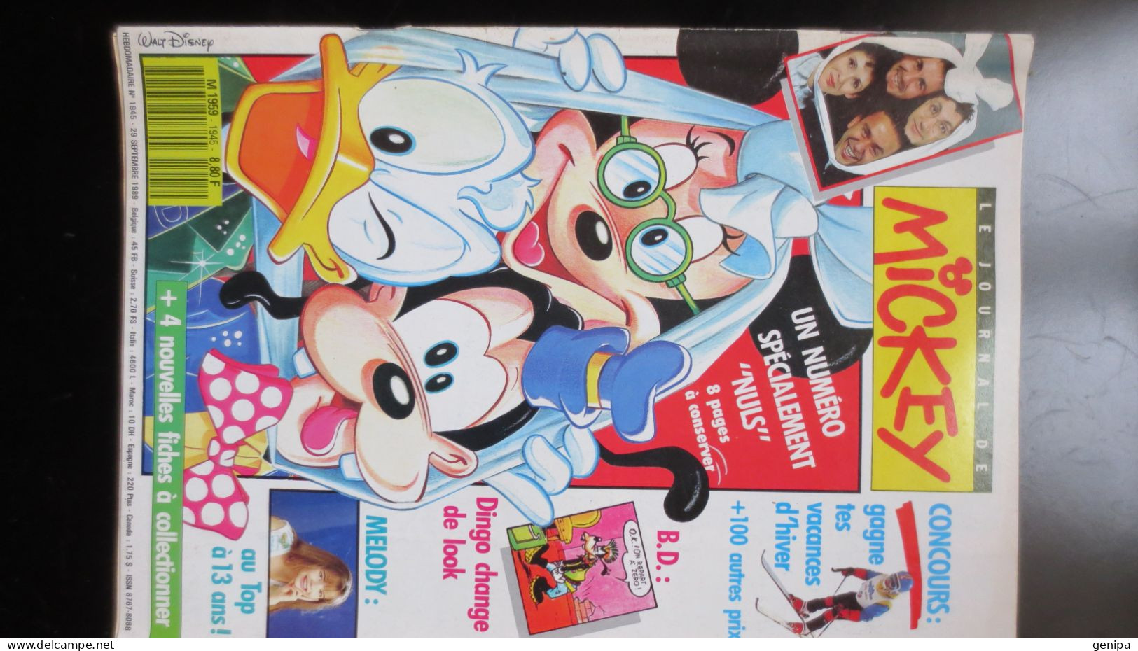 JOURNAL DE MICKEY N° 1945.  Année 1989 - Journal De Mickey