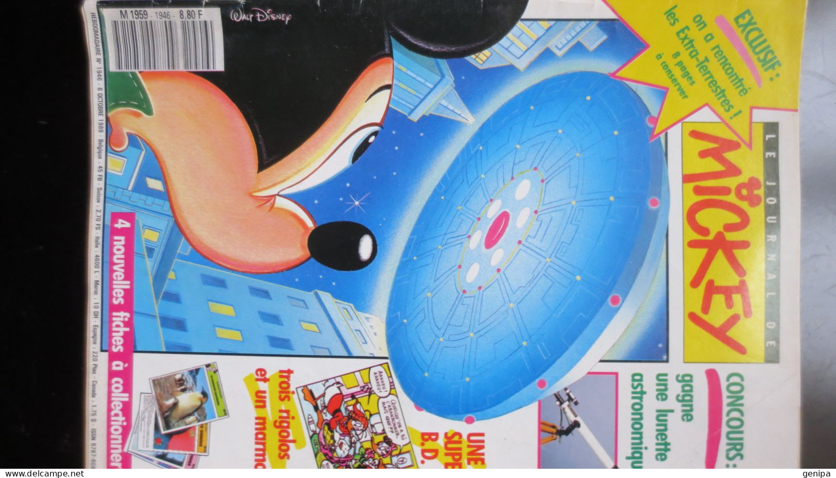JOURNAL DE MICKEY N° 1946.  Année 1989 - Journal De Mickey