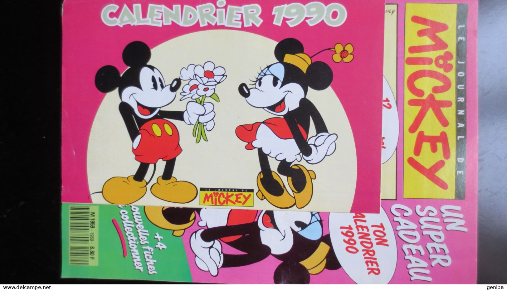 JOURNAL DE MICKEY N° 1959.  Année 1990 (Avec Calendrier 1990) - Journal De Mickey