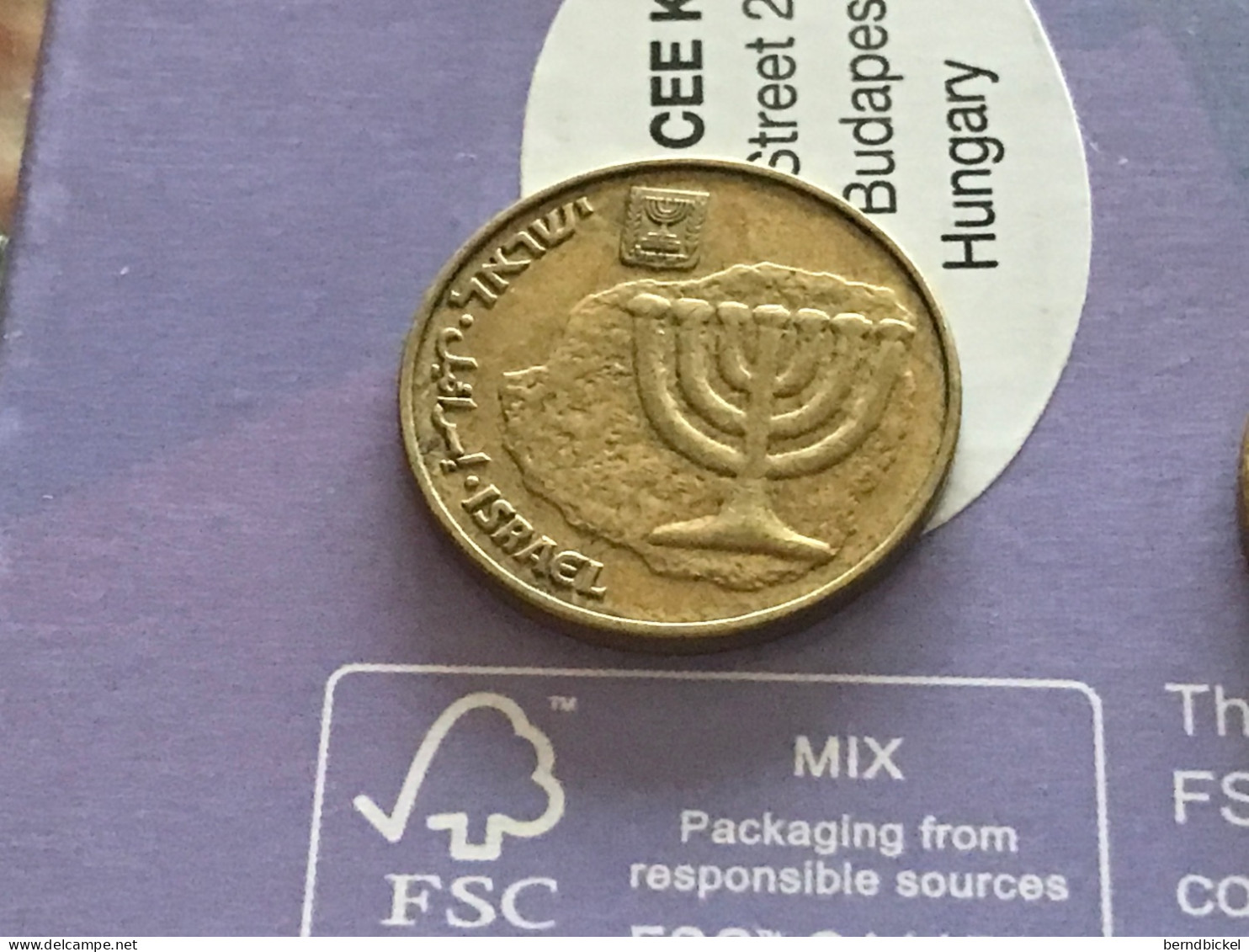 Münze Münzen Umlaufmünze Israel 10 Agorot 1986 - Israele