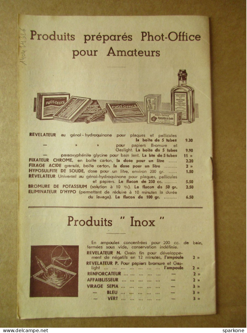 Phot Office - 1939 - Petit Livret Catalogue - Photographs