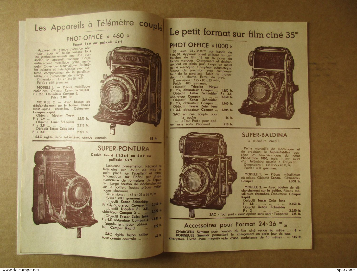 Phot Office - 1939 - Petit Livret Catalogue - Photographie