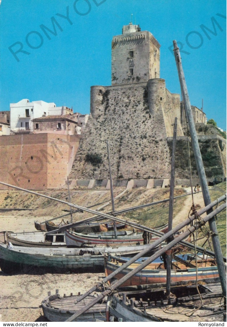 CARTOLINA  B15 TERMOLI,CAMPOBASSSO,MOLISE-CASTELLO SVEVO (MON. NAZIONALE)-MEMORIA,CULTURA,BELLA ITALIA,VIAGGIATA 1966 - Campobasso