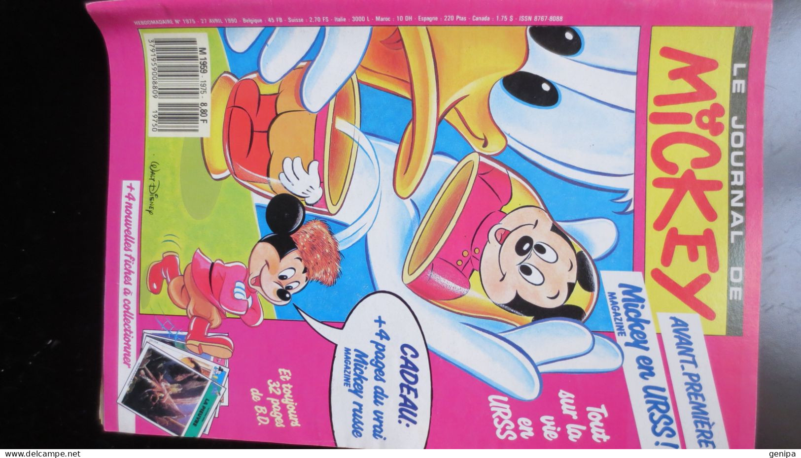 JOURNAL DE MICKEY N° 1975.  Année 1990 - Journal De Mickey