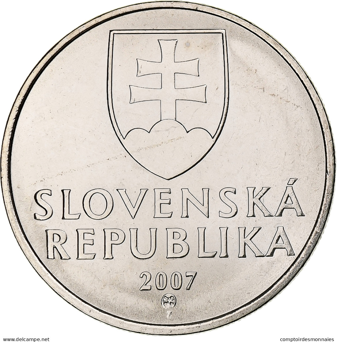 Slovaquie, 5 Koruna, 2007, Kremnica, Nickel Plaqué Acier, SPL+, KM:14 - Slovaquie