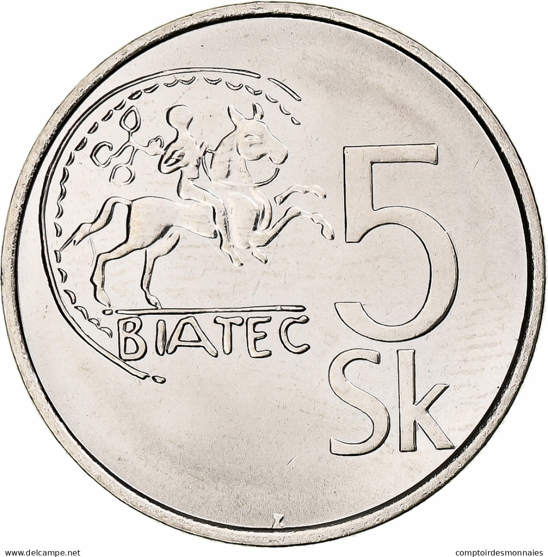 Slovaquie, 5 Koruna, 2007, Kremnica, Nickel Plaqué Acier, SPL+, KM:14 - Slovaquie