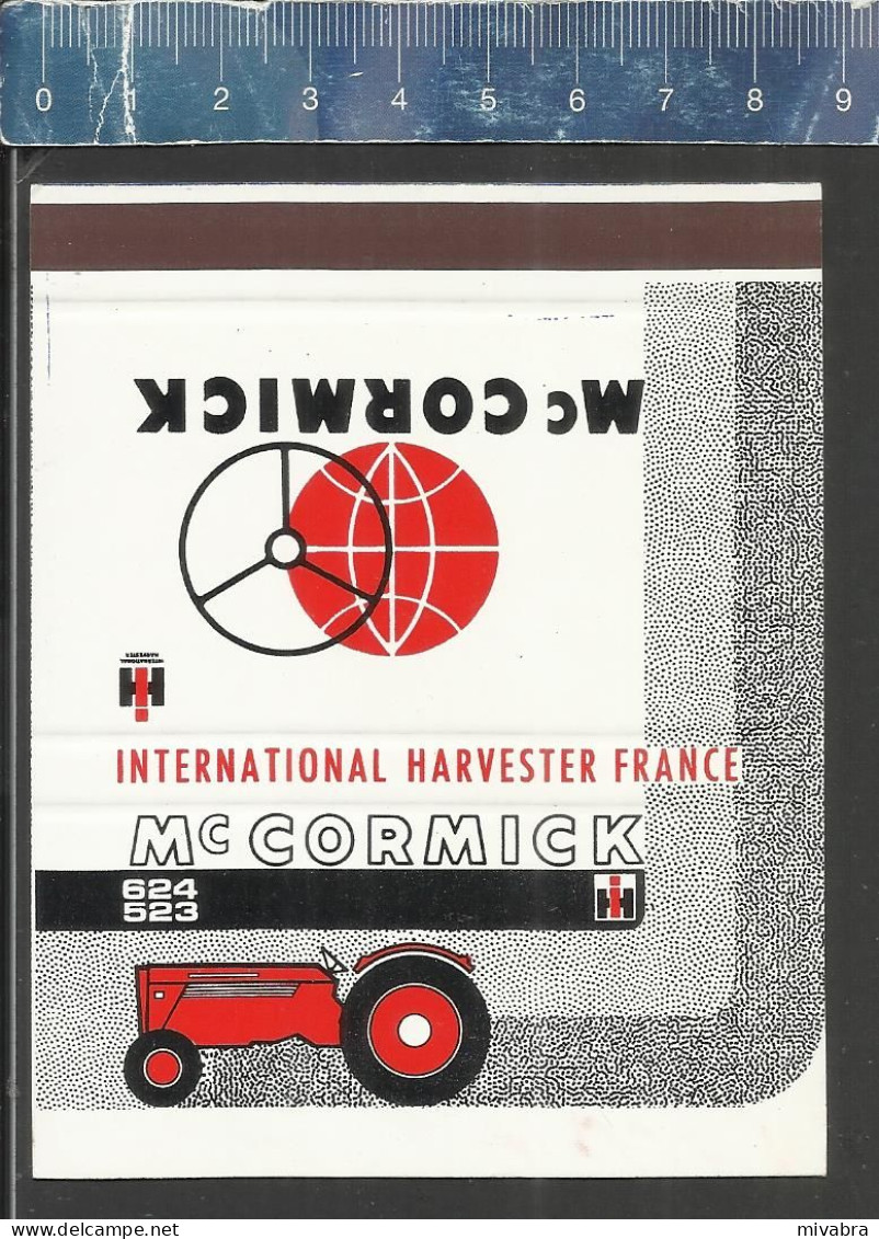 McCORMICK INTERNATIONAL HARVESTER OLD MATCHCOVER FRANCE - Boites D'allumettes - Etiquettes