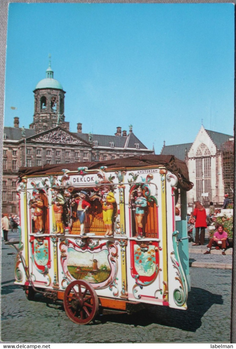 HOLLAND NETHERLANDS AMSTERDAM BARREL ORGAN KLOK POSTCARD CARTOLINA ANSICHTSKARTE CARTE POSTALE POSTKARTE - Amsterdam