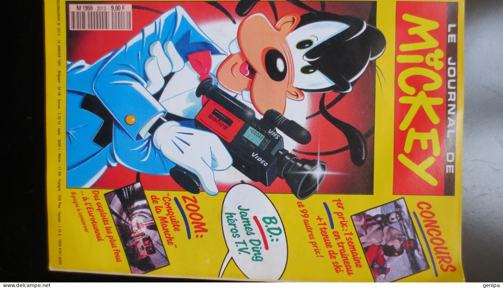JOURNAL DE MICKEY N° 2013.  Année 1991 - Journal De Mickey