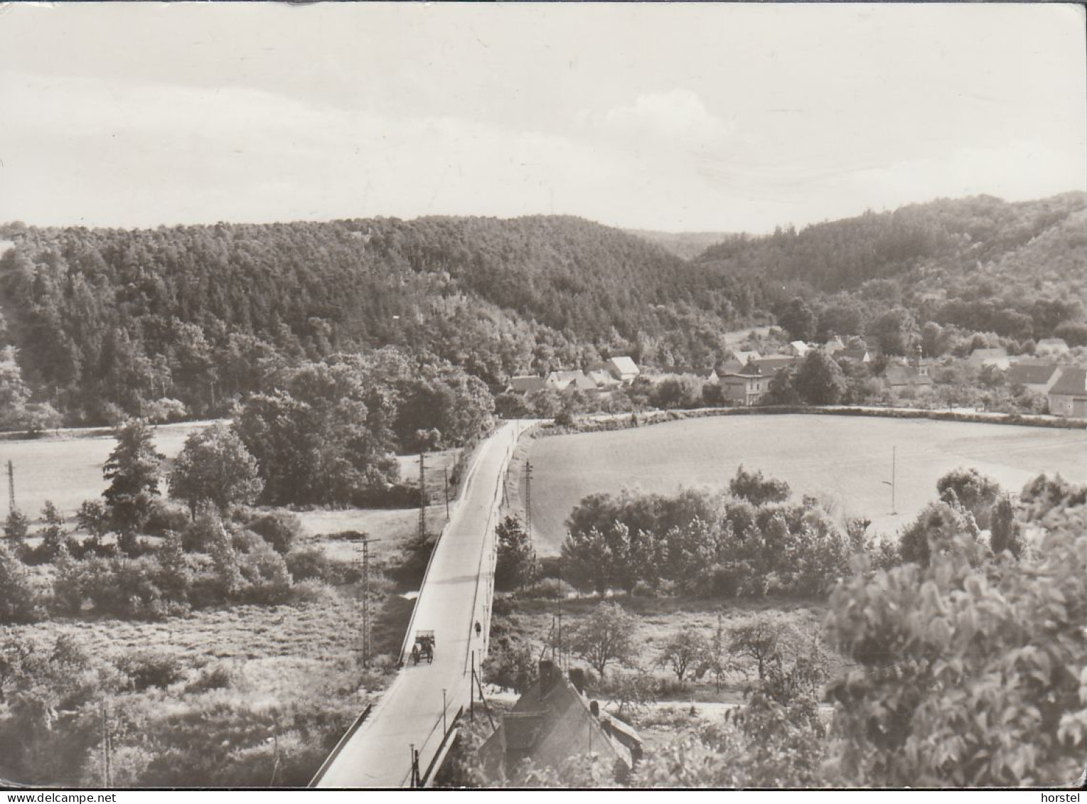 D-06636 Laucha - Burgscheidungen (Kreis Nebra) - Straße Nach Tröbsdorf - Pferdewagen - Freyburg A. D. Unstrut