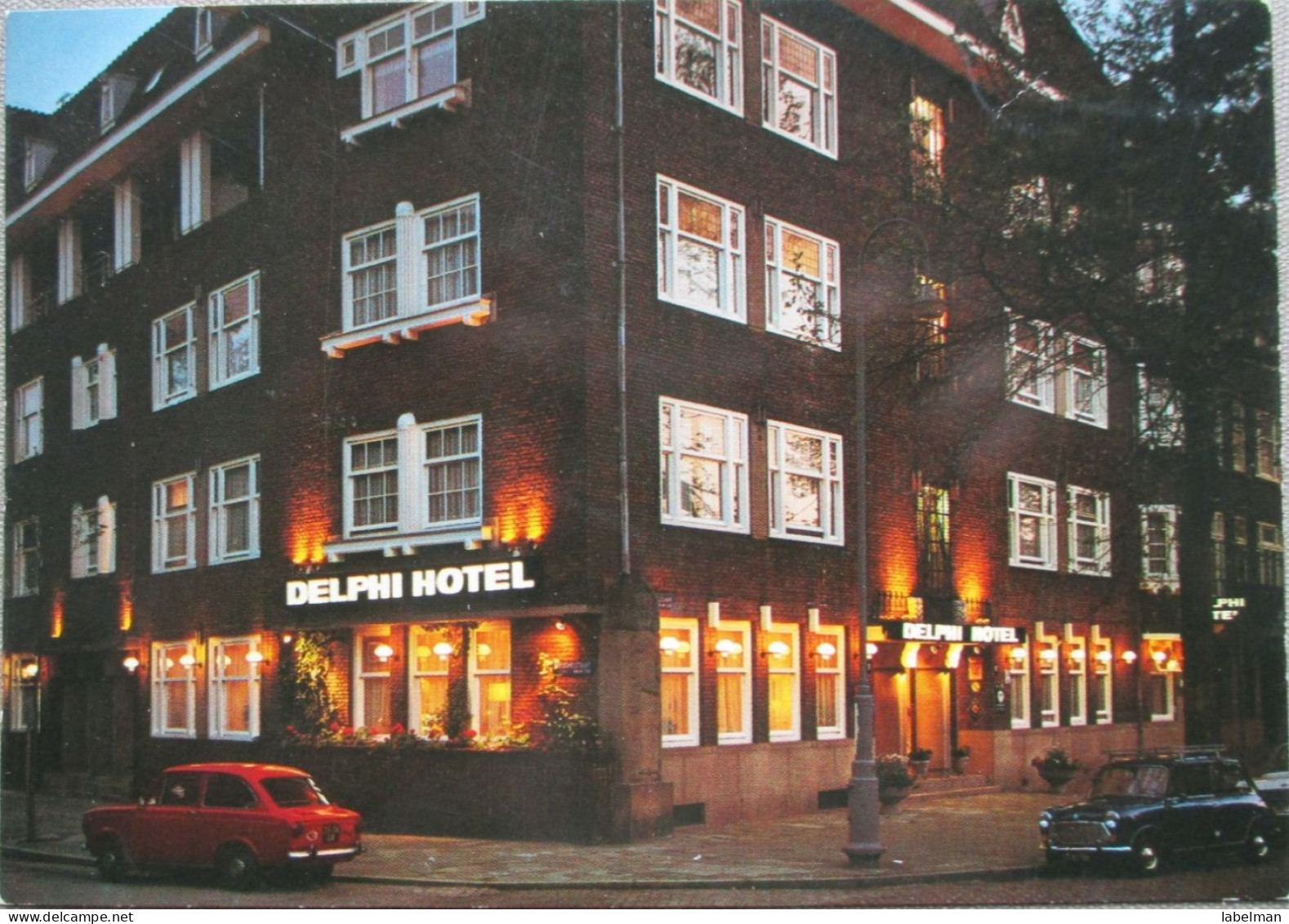 HOLLAND NETHERLANDS AMSTERDAM DELPHI HOTEL BUILDING POSTCARD CARTOLINA ANSICHTSKARTE CARTE POSTALE POSTKARTE - Amsterdam