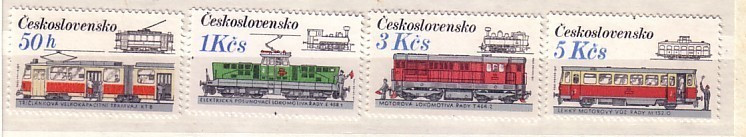 1986 Transport   TRAM (TRAMWAY)  4v.-MNH  CZECHOSLOVAKIA - Tranvie