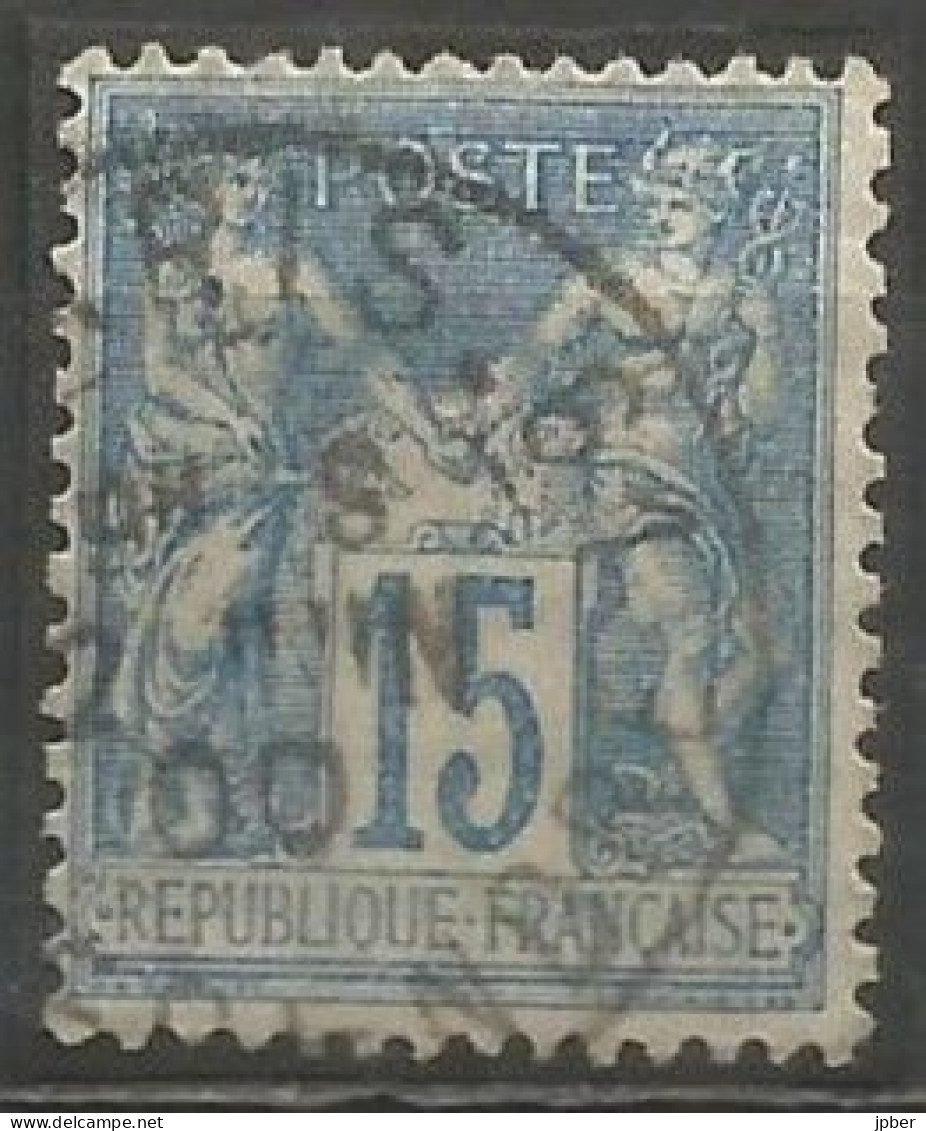 France - Sage - Quartiers De Paris - Cachet Type A2BIS AVEC N° Bureau - "PARIS 61 R.LEGENDRE" - 1876-1898 Sage (Type II)