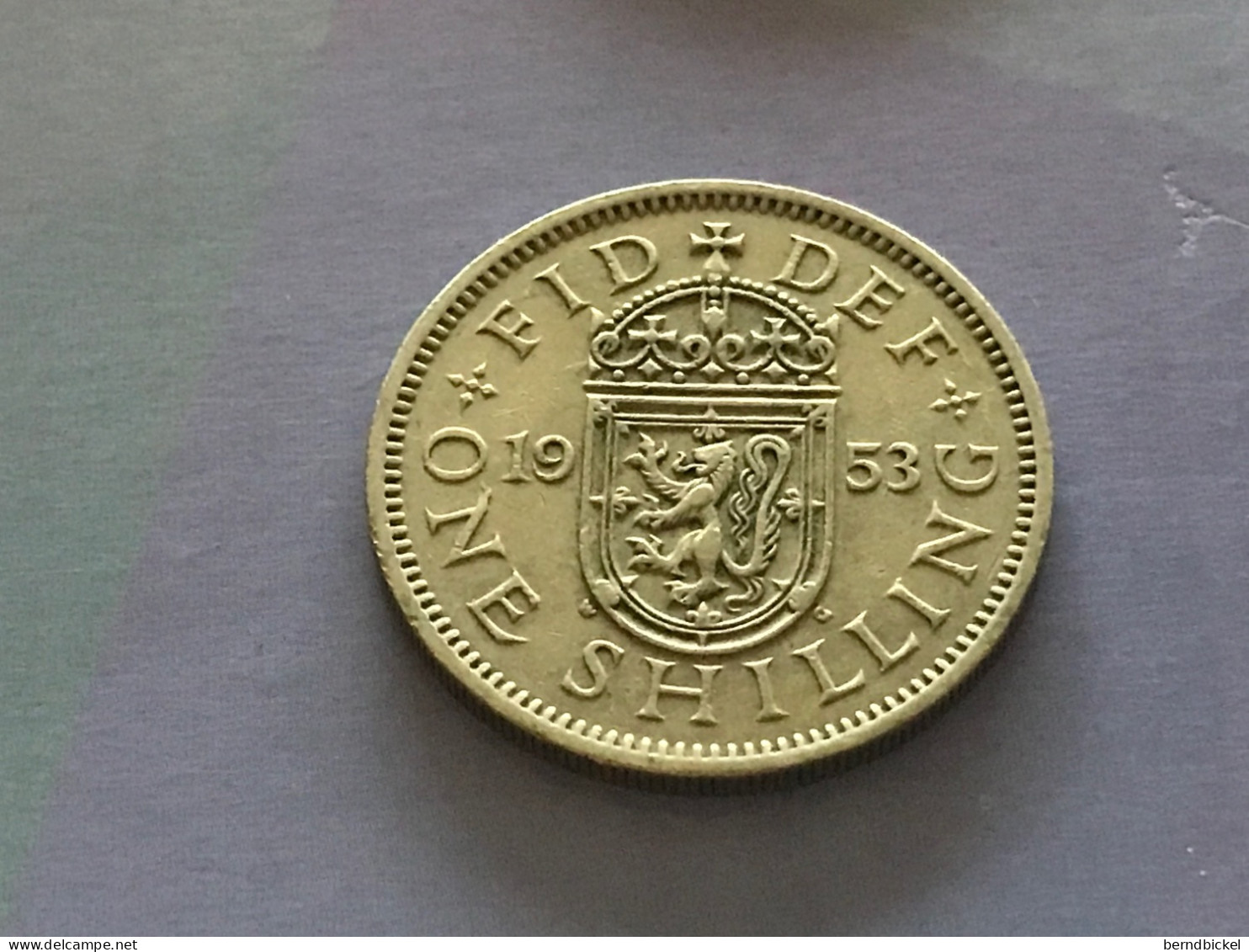 Münze Münzen Umlaufmünze Großbritannien 1 Shilling 1953 Schottisches Wappen - I. 1 Shilling