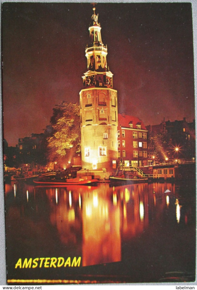 HOLLAND NETHERLANDS AMSTERDAM MONTELBAAN TOWER POSTCARD CARTOLINA ANSICHTSKARTE CARTE POSTALE POSTKARTE - Amsterdam