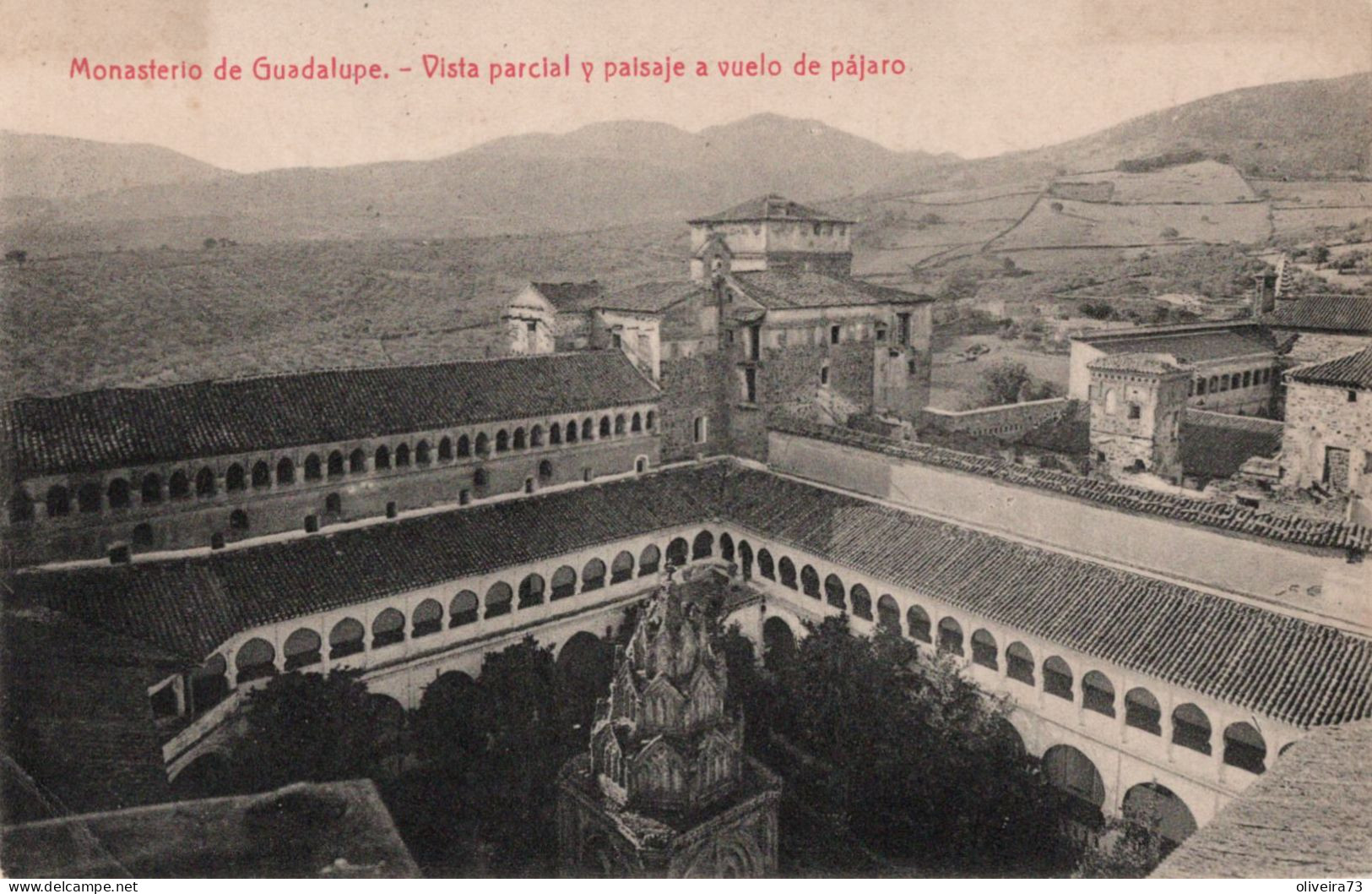 Caceres - Monasterio De Guadalupe - Vista Parcial Y Paisaje A Vuelo De Pajaro - Cáceres
