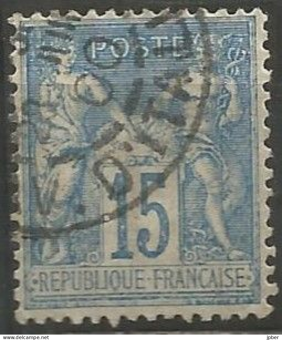 France - Sage - Quartiers De Paris - Cachet Type A2BIS AVEC N° Bureau - "PARIS 65 AV.D'ITALIE" - 1876-1898 Sage (Type II)