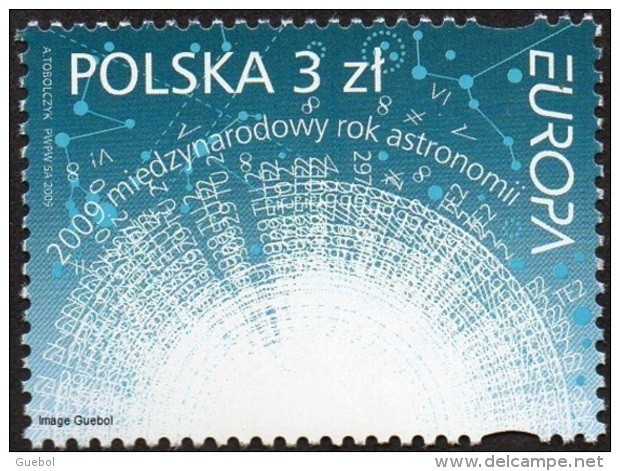 CEPT / Europa 2009 Pologne N° 4155 ** Astronomie - 2009