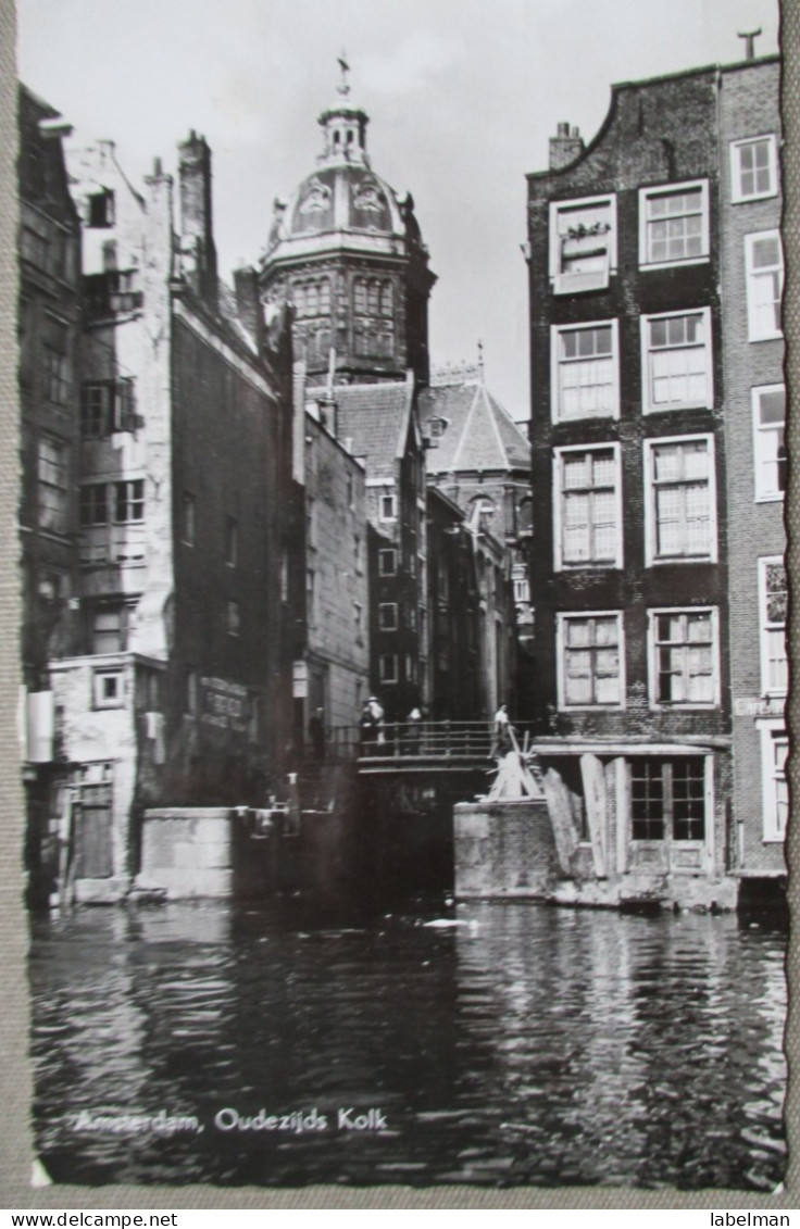 HOLLAND NETHERLANDS AMSTERDAM OUDEZIJDS KOLK DOM KARTE CARD POSTCARD CARTOLINA ANSICHTSKARTE CARTE POSTALE POSTKARTE - Amsterdam