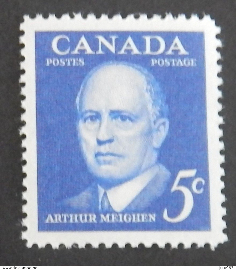 CANADA YT 320 NEUF**MNH " A.MEIGHEN" ANNÉE 1961 - Nuovi